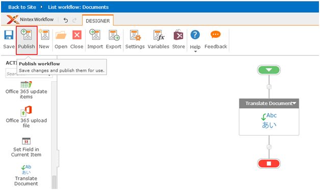 translate the documents to other language