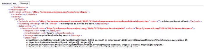 getting a meaningful error