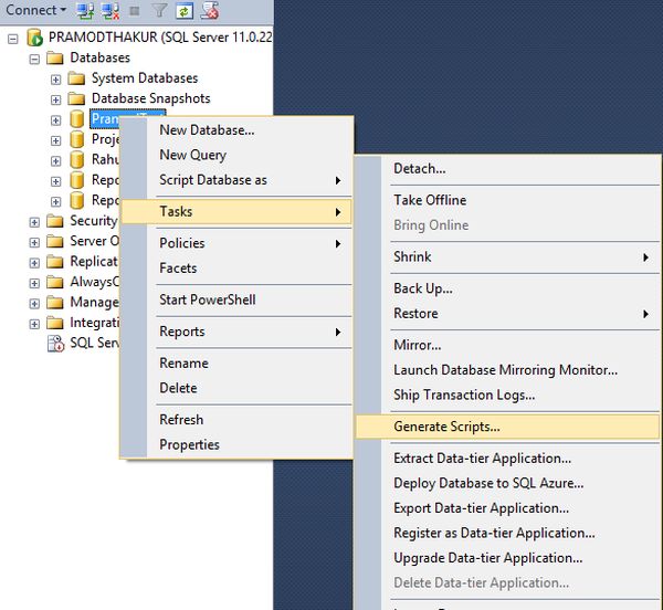 Generate Script Having Data as Well Using SSMS in SQL Server