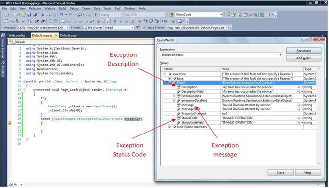 FaultException instance