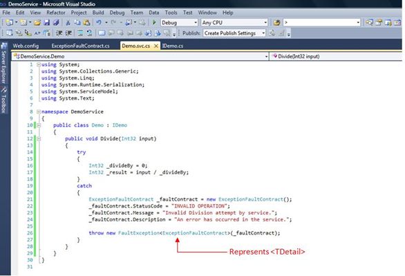 custom fault exception 