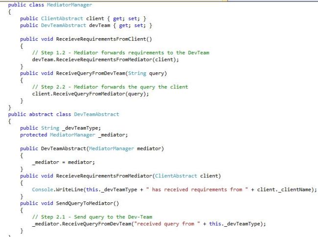 Mediator Design Pattern Using C#