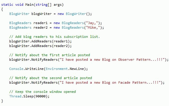 Understanding Observer Design Pattern