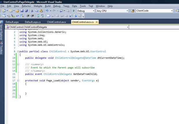 Pass Data From User Control to Parent Page, Using Events and Delegates ...