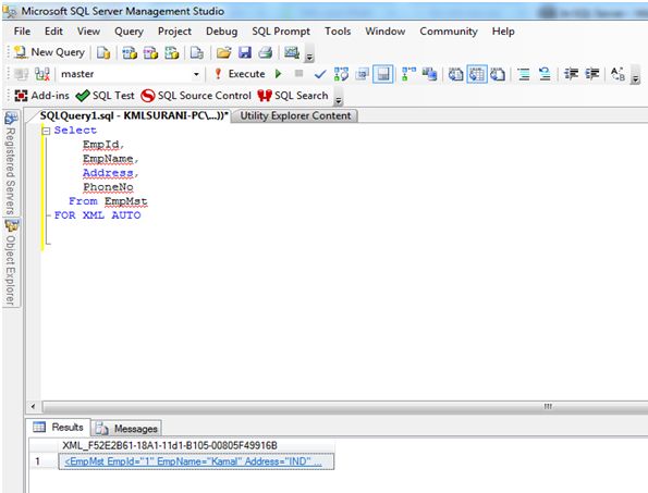 XML In SQL Server