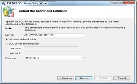 Forms-Based Authentication (FBA) Configuration in SharePoint 2010