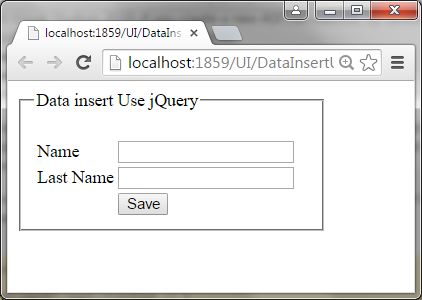 Insert Data Into SQL Database Using jQuery Ajax