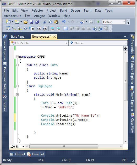 Introduction to OOP in C#