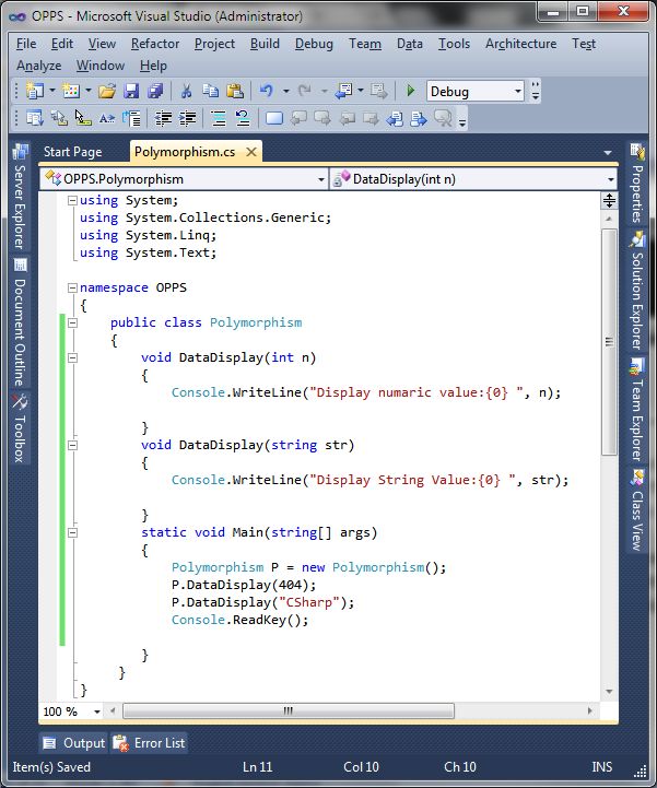Introduction to OOP in C#