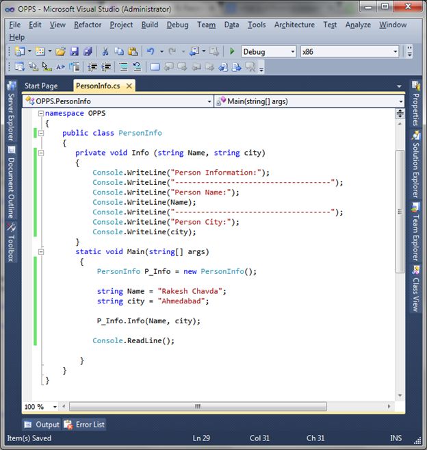 Introduction to OOP in C#