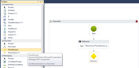 drag flowdecosion in workflow