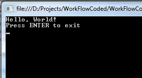 workflow output