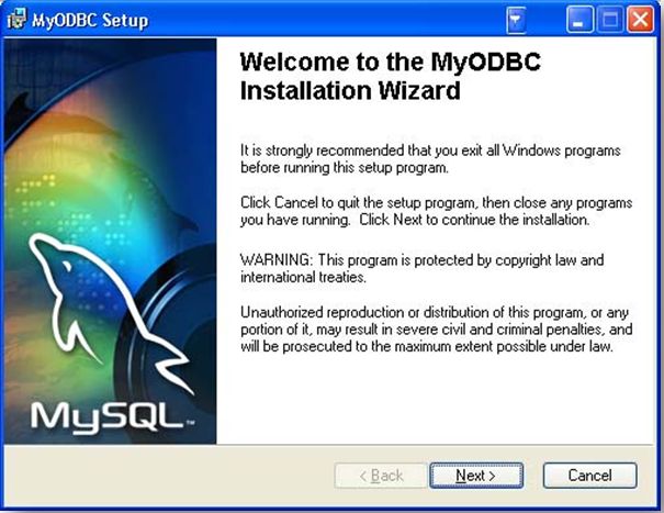 MySQL ODBC Driver Installation