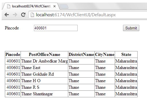 Creating WCF Service With WsHttpBinding and Consuming in Web Application