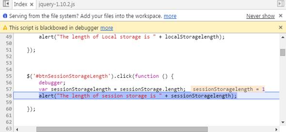 Web Storage In HTML5