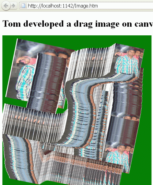 Drag an Image on Canvas Using HTML5