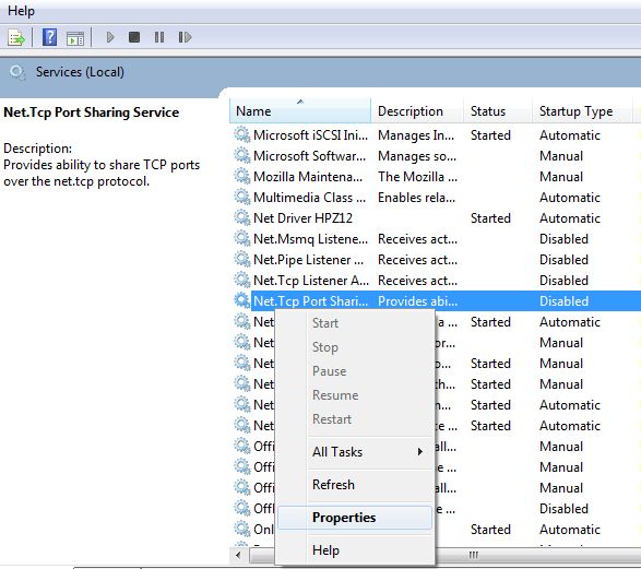 Tcp port reuse enabled