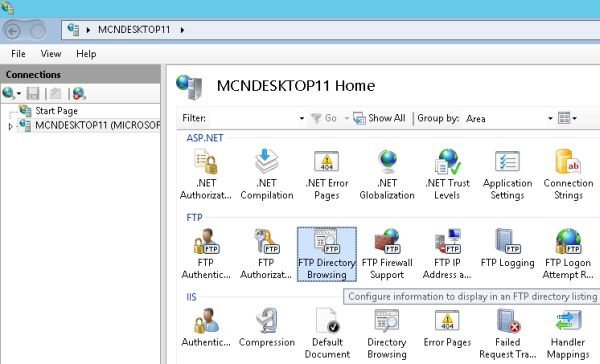 FTP Directory Browsing