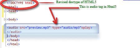 Audio tag hot sale html5