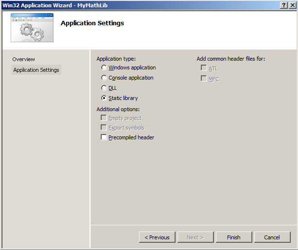 How to Create and Implement Static Library in VC++