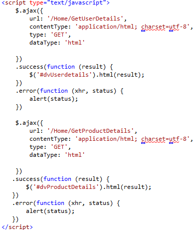 Mvc Ajax Partial View Example : defining jquery ready event in Partial ...