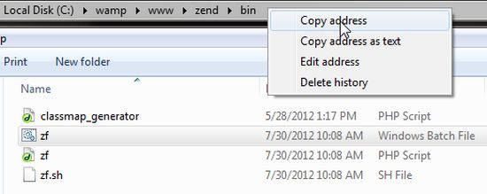 copy bin directory path