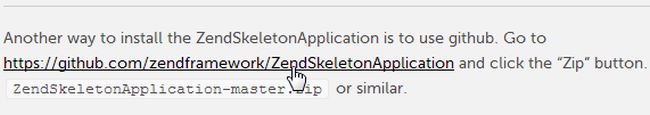 zend skeleton application setup step2