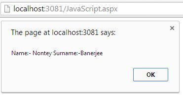 show javascript function