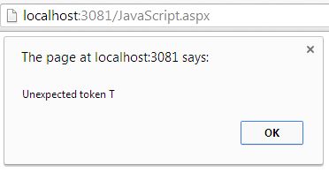 Catch Exception in JavaScript