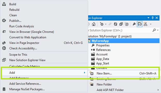 Implement Web API in Existing Web Form Application