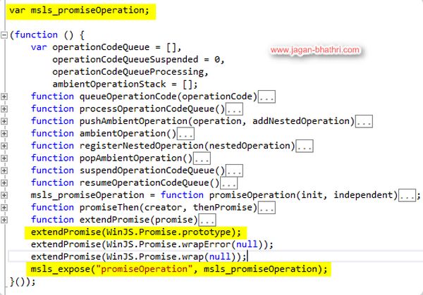 WinJS Promise in LightSwitch