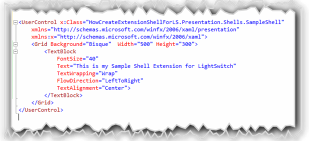 How to create my own shell for LightSwitch 2011