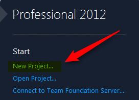 Visual Studio 2012