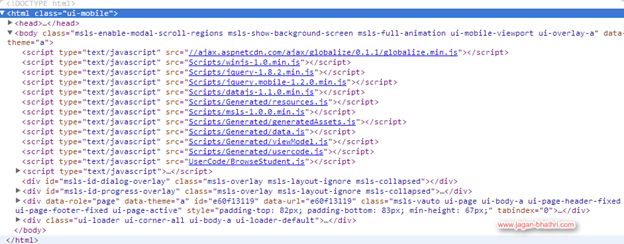 HTML Client Starter Page