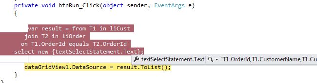 Dynamic LINQ Query In C#