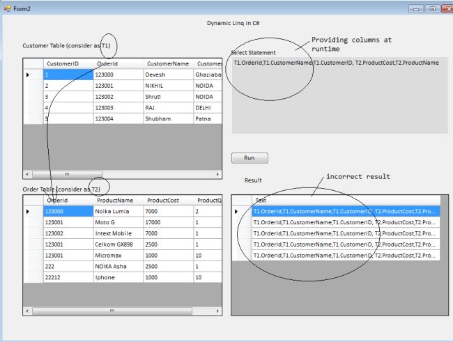Dynamic LINQ Query In C#