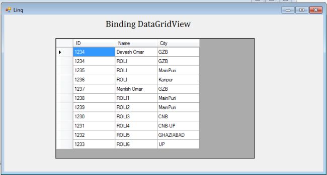 Ways to Bind DataGridView in C# Windows Forms