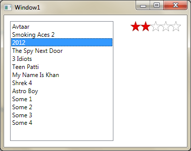 Rating Control in WPF Toolkit
