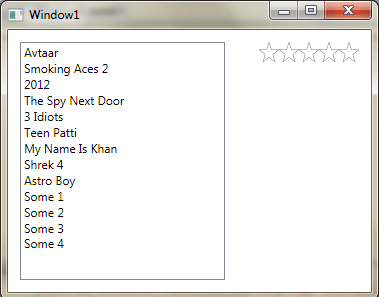 ListBox with Sample data
