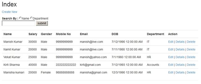 Implementation of Conductional Search 