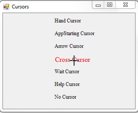 CrossCursor