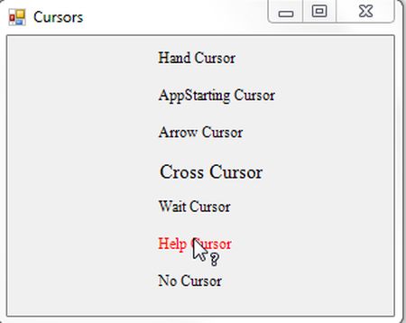 HelpCursor