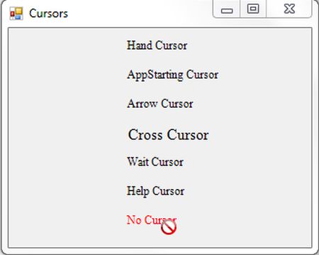 NoCursor