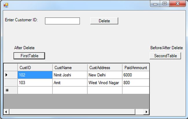 AfterDeleteFirstTable