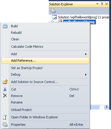 Add Reference Selection