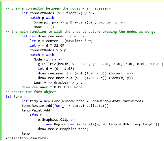 How to Draw Tree Structure in F#