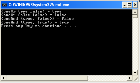 Tuple PatternMatching Output