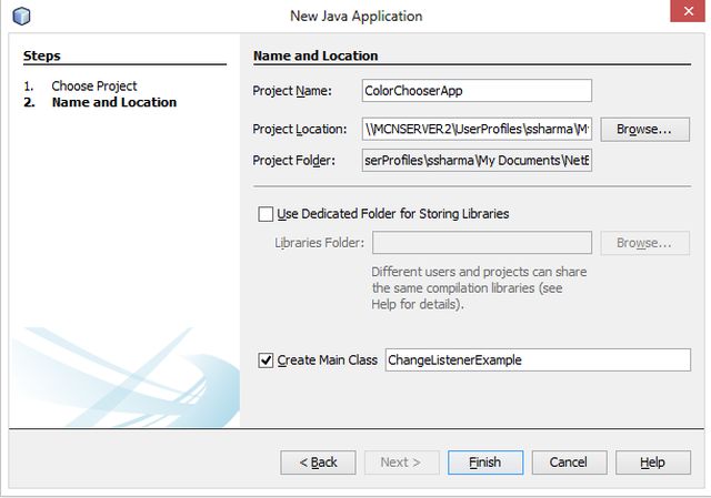 Change Listener in Java
