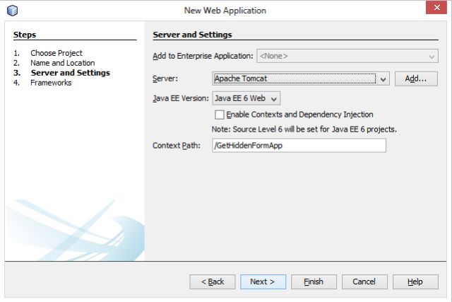 Hidden Form Field in JSP