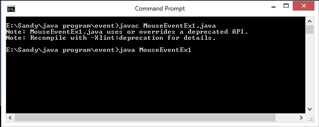 Introduction to Mouse Listener Class in Java